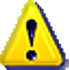 Yellow "Caution" Graphic